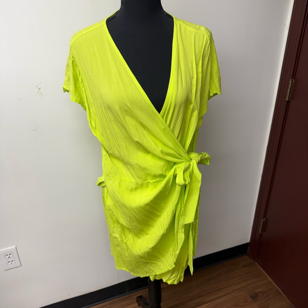 Neon Wrap Swim Cover-Up Cupshe Size 3X NWT